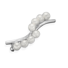 Silver Plated Pearl Fashion Pin