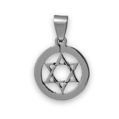 Stainless Steel Star of David Pendant