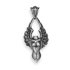 White Brass Angel Pendant