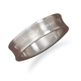 Stainless Steel "forever love" Fashion Ring