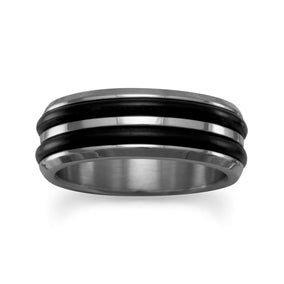 Stainless Steel and Rubber Ring