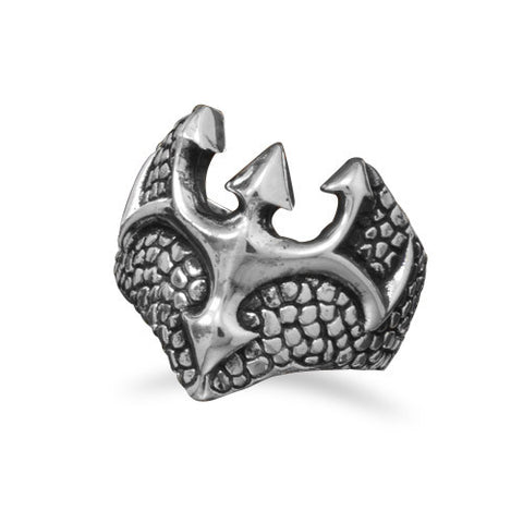 White Brass Medieval Design Ring