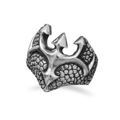 White Brass Medieval Design Ring