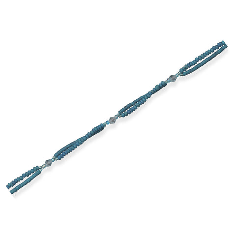 Double Strand Wood Bead Fashion Anklet