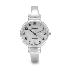 Polished Thin Band Hinged Fashion Cuff Watch