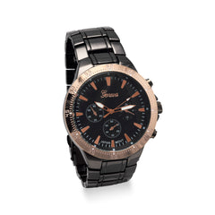 Gunmetal and Rose Tone Men's Fashion Watch