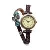 Brown Triple Strand Leather Fashion Watch