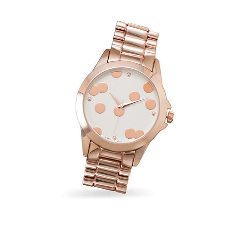 Rose Tone Bubble Design Fashion Watch