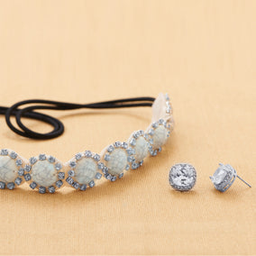 Soft Square Clear CZ Fashion Post Earrings