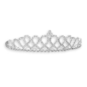 Crystal Ribbon Design Fashion Tiara