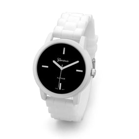 White Silicon Fashion Watch