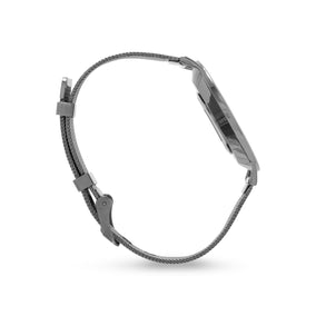 Gunmetal Tone Mesh Fashion Watch