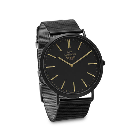 Black Mesh Fashion Watch