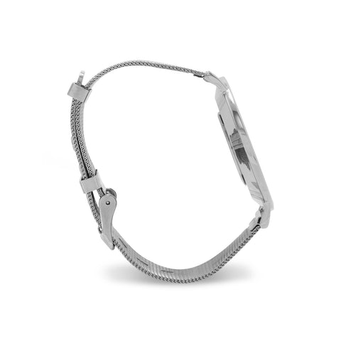 Silver Tone Mesh Fashion Watch