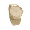 Gold Tone Mesh Unisex Fashion Watch
