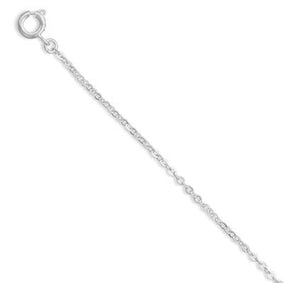20" Silver Plated Brass Cable Chain (1.7mm)